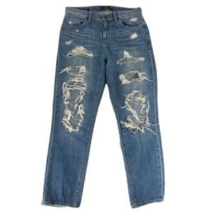Lucky Brand Blue Distressed Ankle Jeans